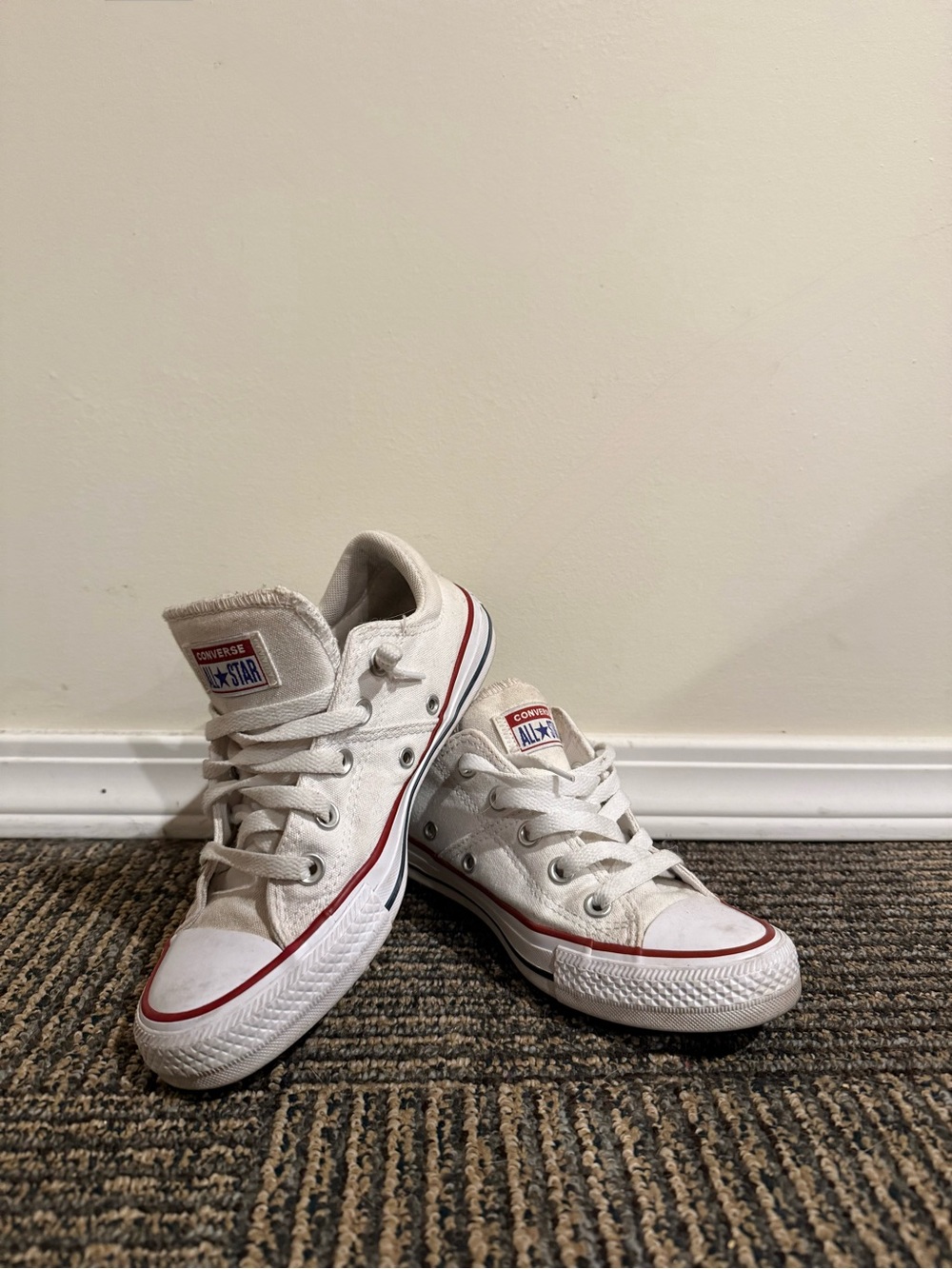 Converse White Canvas Low Top Sneakers - Classic All Star